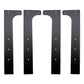 Wehrli Modular Steel Work Bench Leg Kit 40in Tall x .120in Thick - Flat Black