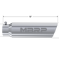 MBRP Universal 5in OD Angled Rolled End 4in Inlet 18in Lgth T304 Exhaust Tip