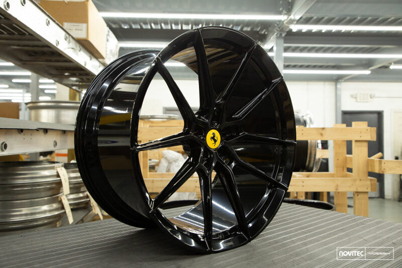 Vossen x Novitec NF9 22x12 ET:42 Gloss Black Ferrari GTC4Lusso Rear Wheel