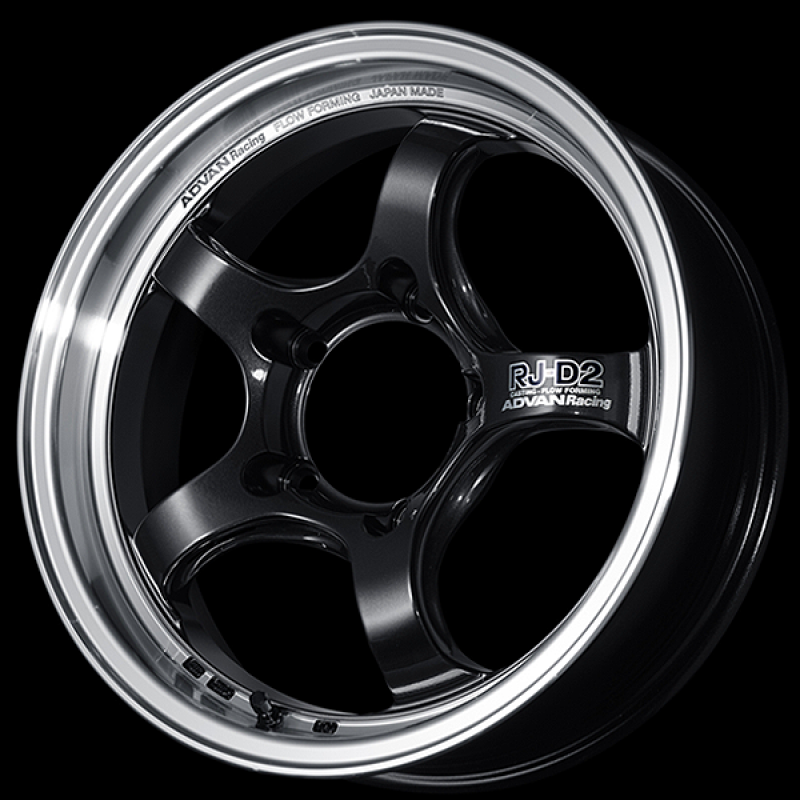 Advan RG-D2 17x9.0 / +35 Offset / 5-114.3 / 73mm Bore / Machining & Black Gunmetallic