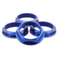 fifteen52 Super Touring Nut V2 - Anodized Blue w/ Satin Clear - Set of 4