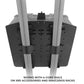Go Rhino XVenture Gear Hard Case Mount Large 25in. (Mount ONLY for XRS/SRM Racks) - Tex. Blk