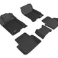 3D MAXpider 2015-2020 Acura TLX FWD Kagu 1st & 2nd Row Floormats - Black