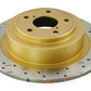 DBA 01-04 Outback 2.5L/3.0 H6 Rear Drilled & Slotted 4000 Series Rotor