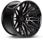 Vossen HF6-5 22X9.5 / 6X139.7 / ET30 / Deep Face / 95.1 - Tinted Gloss Black Wheel