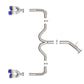 aFe 22-24 Kia Forte GT 1.6L 3in-2.5in 304 Stainless Steel Axle-Back Exhaust w/ Blue Flame Tips