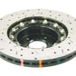 DBA 02-10 WRX / 13+ FR-S / 13+ BRZ Premium Front Drilled & Slotted 5000 Series Rotor w/ Black Hat