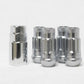 Wheel Mate 14x1.50 Monster Lug Satin Silver Locking Lug Nut  - Set of 4