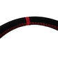 PRP Suede D-Shape Steering Wheel - Red