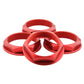 fifteen52 Super Touring Nut V2 - Anodized Red w/ Satin Clear - Set of 4