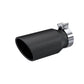 MBRP Universal Tip 4.5in OD / 3.2in Inlet / 10in Length / Angled Cut Rolled End - Black