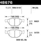 Hawk 08-10 BMW M6 Base 5.0L HPS 5.0 Front Brake Pads