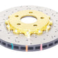 DBA 05-10 Ford Mustang GT / 11-13 V6 Front Drilled & Slotted 5000 Series 2 Piece Rotor w/ Gold Hat