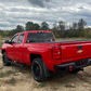 Fishbone Offroad 07-18 Chevrolet Silverado 1500/2500/3500 Double Cab Oval Side Steps -Black Textured
