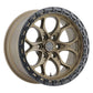 Weld W106 Ledge 6 17x9 / 6x135 BP /  ET-12 / 4.50in BS / 87.1 Bore - Satin Bronze / Satin Black Ring