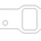 Cometic Pontiac V8 .060in Fiber Intake Manifold Gasket Set - 1.141in x 2.063in Rectangle Port