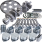 Eagle Chevy 305 1Pc 3.480in Crank 5.700in I-Beam Rods 3.796in Pistons 153 Tooth FP Balanced Assembly
