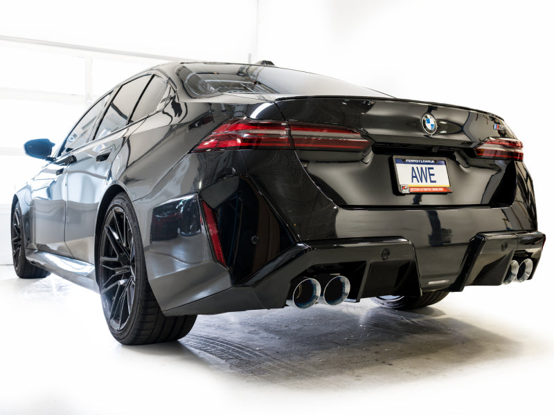 AWE BMW G90/G99 M5 Track Edition Catback Exhaust - Chrome Silver Tips