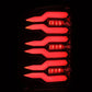 AlphaRex 07-13 GMC Sierra 1500/2500HD/3500HD Luxx Series LED Tail Lights - Alpha Black