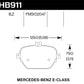 Hawk 17-18 Mercedes-Benz E43 AMG 4Matic 3.0L/ 2018 Mercedes-Benz E400 HPS 5.0 Street Rear Brake Pads