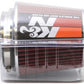 K&N Universal Air Filter Chrome Round Tapered Red - 4in Flange ID x 1.125in Flange Length x 5.5in H
