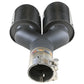 aFe Takeda 2.5in 304 Stainless Steel Clamp-on Exhaust Tip Passenger Side 2.5in Inlet 4inDual-Carbon