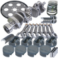 Eagle Chevy 350 1Pc 3.750in Crank 6.000in I-Beam Rod 4.060in Pistons 153 Tooth FP Balanced Assembly