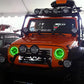 Oracle 07-17 Jeep Wrangler Surface Mount LED Headlight Halo Kit - Green