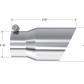 MBRP Universal Tip 4in O.D. Dual Wall Angled 3in inlet 8in length T304