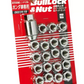 Project Kics 12X1.50 Chrome Bulllock And Nut Set Open 19Mm Hex - 16 LUGS + 4 LOCKS