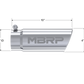 MBRP Universal Tip 4in O.D. Angled Rolled End 3 inlet 10 length