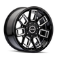 Mayhem 8118 Ordinance 20x9 / 5x127/139.7 BP / 87.1mm Hub Gloss Black Wheel w/ Milled Spokes