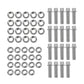 Race Star Pro Forged Bead Lock Bolt Kit 5/16-18 x 1.12in. 12pt Bolt w/Washers (Set of 19) - Chrome
