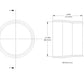 aFe POWER Universal Products Coupler Kit (3-1/2 x 3-1/4)in ID x 3in L - Black