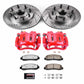 Power Stop 07-08 Ford F-250 Super Duty Front Z36 Truck & Tow Kit w/Cals