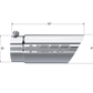 MBRP Universal Tip 3in O.D. Dual Wall Angled 4 inlet 10 length