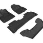 3D MAXpider 2017-2020 Acura MDX Kagu 1st & 2nd & 3rd Row Floormats - Black