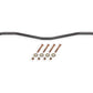 BMR 64-72 GM A-Body 1.00in Hollow Non-Adjustable Rear Sway Bar Kit - Black Hammertone