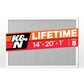 K&N HVAC Filter 14 X 20 X 1 Merv 8