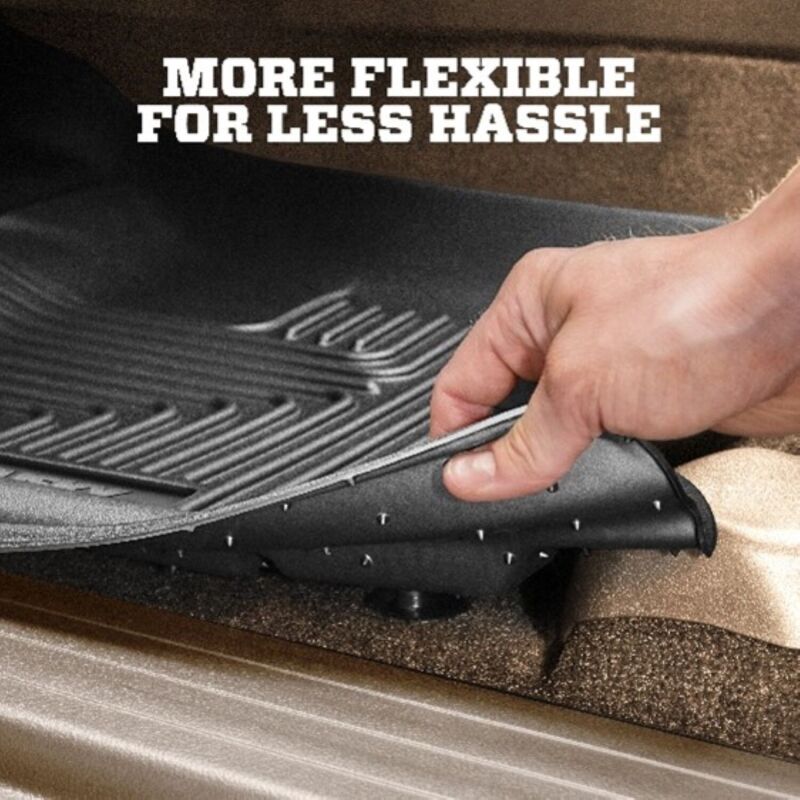 Husky Liners 25-26 Frord Expedition Weatherbeater Front & 2nd Seat Floor Liners - 3 Piece - Black