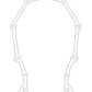 Cometic Chrysler B/RB .018in AFM Timing Cover Gasket
