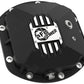 aFe 97-18 Jeep Wrangler TJ/JK Dana 30 Street Series Diff Cover w/ Machined Fins & Gear Oil - Black