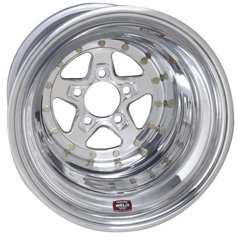 Weld Aluma Star 2.0 15x14 / 5x4.75 BP / 5in BS Polished Wheel Non-Beadlock