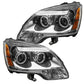 Oracle Lighting 08-12 GMC Acadia Non-HID Pre-Assembled LED Halo Headlights - (2nd Design) -Red