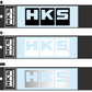 HKS LOGO Sticker W135 WHITE