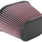 K&N Universal Clamp-On Air Filter 3.5in Flg ID x 8.5x5.25in B OD x 6.25x4in T OD x 5.5in H