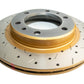 DBA 8/83-89 Toyota Land Cruiser Front Slotted & Cross Drilled 4000 XS Series Rotor