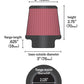 K&N Universal Chrome Filter 2.125 in Flange ID / 3in Base OD / 2in Top OD / 2.75in Height