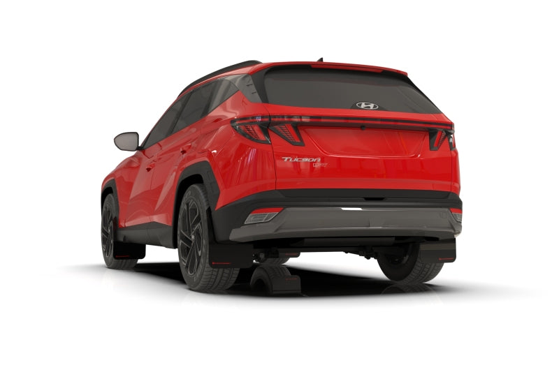 Rally Armor 2025 Hyundai Tucson XRT Black UR Mud Flap - Red Logo