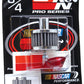 K&N Steel Base Chrome Top Crankcase Vent Filter 3/4in OD Vent / 2in OD / 1-1/2in H Stud Mount